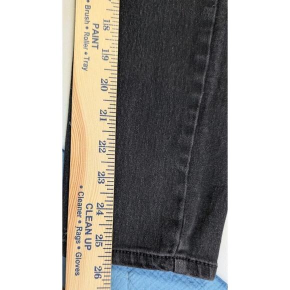 No Boundaries High Rise Skinny Jeans Women's 15 Black Button Fly Cotton Blend - Picture 6 of 8